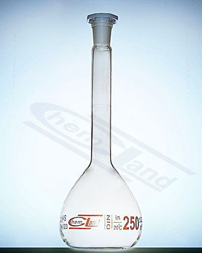 mērkolba cl.B 0050ml brūna grad. 12/21 CHEMLAND