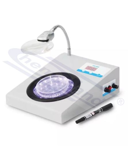 baktēriju koloniju skaitītājs - ar marķieri