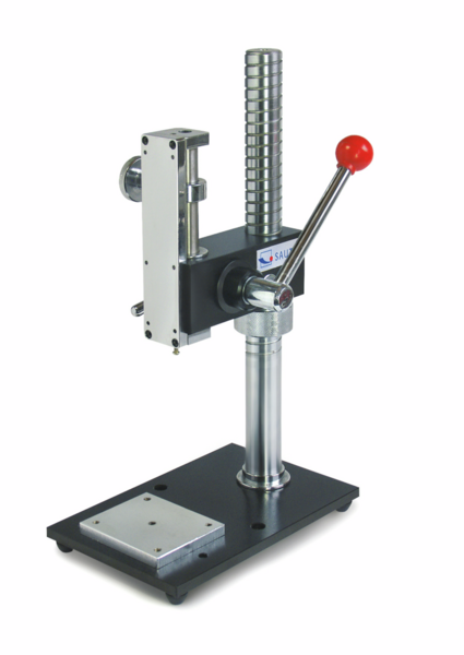 Manual test stand, one guide column